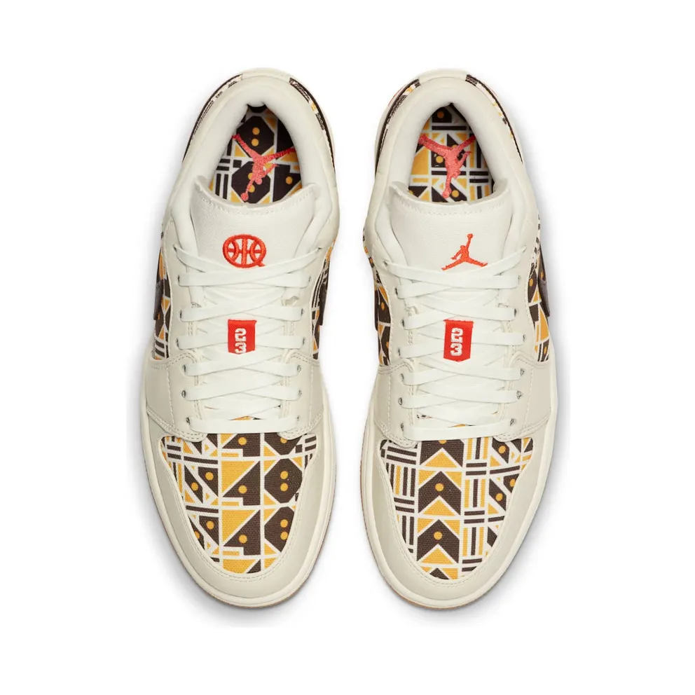 Jordan 1 Low Quai54 (2020) Sail/Team Orange-Baroque Brown (CZ4155-100)