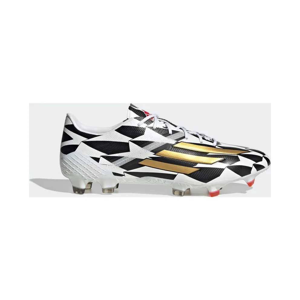 adidas F50 Adizero IV Firm Ground Football Boots Cloud White / Gold Metallic / Scarlet (GX3902)