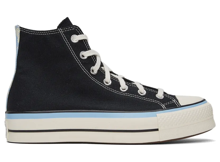 Converse Black & Blue Chuck Taylor All Star Lift Hi Sneakers (571582C)