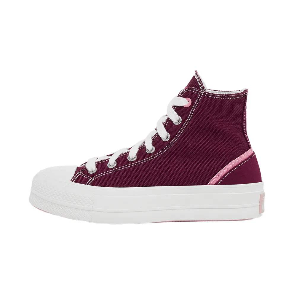 Converse Chuck Taylor All Star Lift Platform Mixed Material Deep Bordeaux/egret