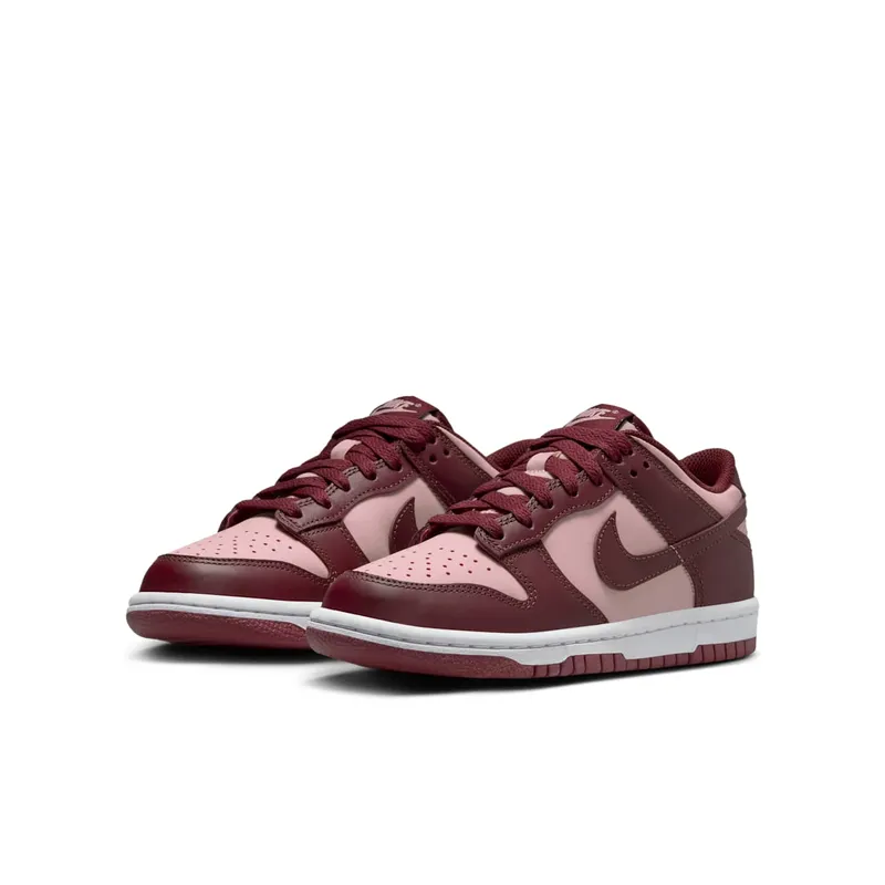 Nike Dunk Low GS “Dark Team Red Echo Pink” (FB9109-600)