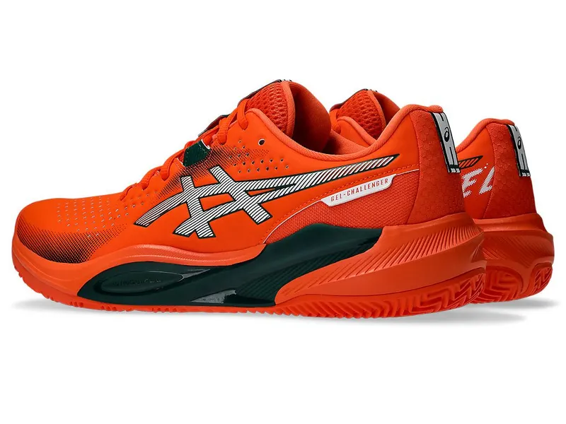 ASICS GEL-CHALLENGER 15 PADEL “Energy Orange / Jewel Green” (1041A511-801)