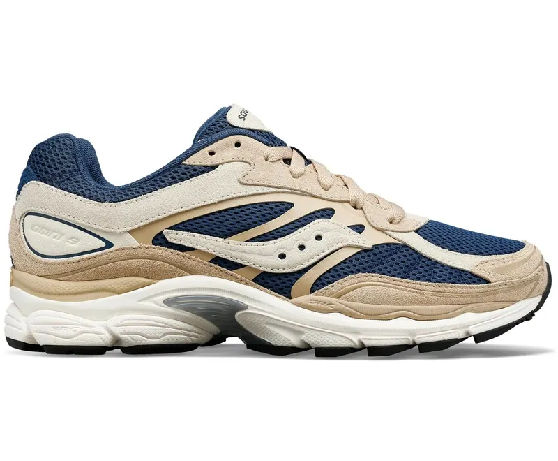 Saucony ProGrid Omni 9 Premium Beige Navy Blue (S70740-4)