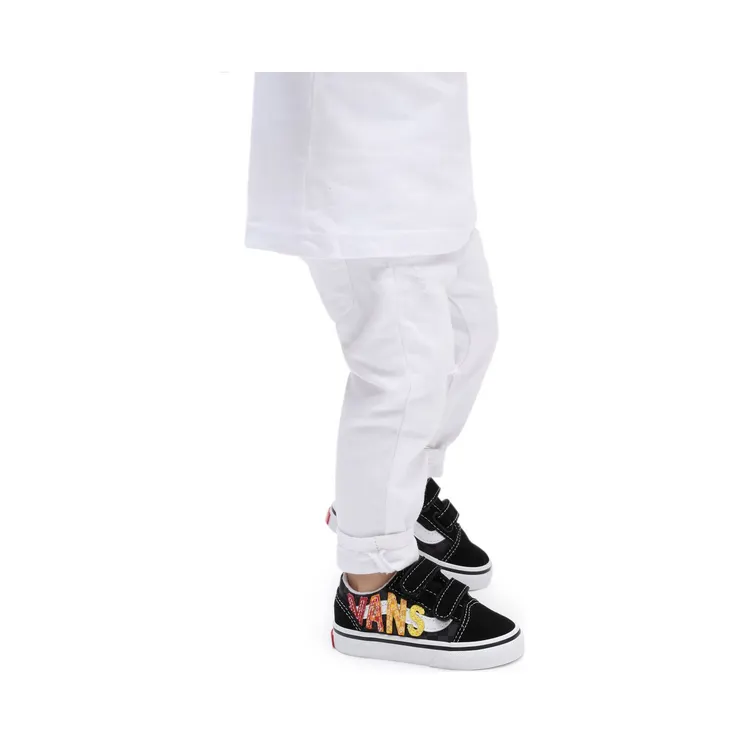 Vans Flame Logo Repeat Old Skool Velcro Peuterschoenen Black (VN000D3YABX)