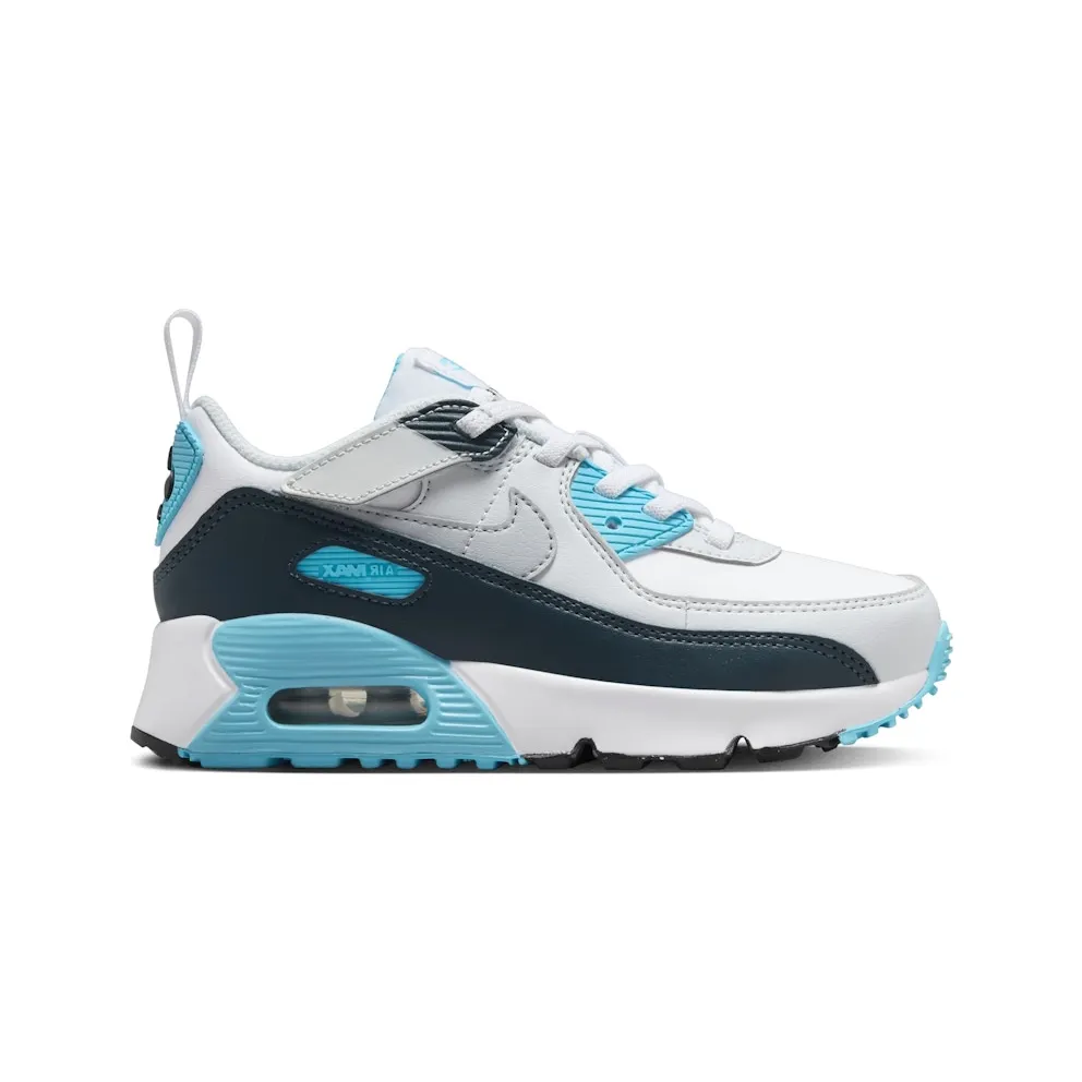 Nike Air Max 90 EasyOn White Baltic Blue Armory “White / Baltic Blue / Armoury Navy / Wolf Grey” (HF6357-100)
