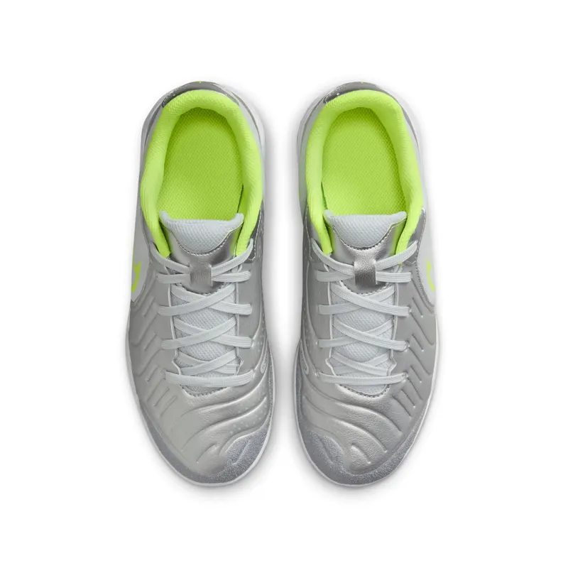 Nike Tiempo Legend 10 Academy IC Metallic Silver Volt Black (DV4350-001)