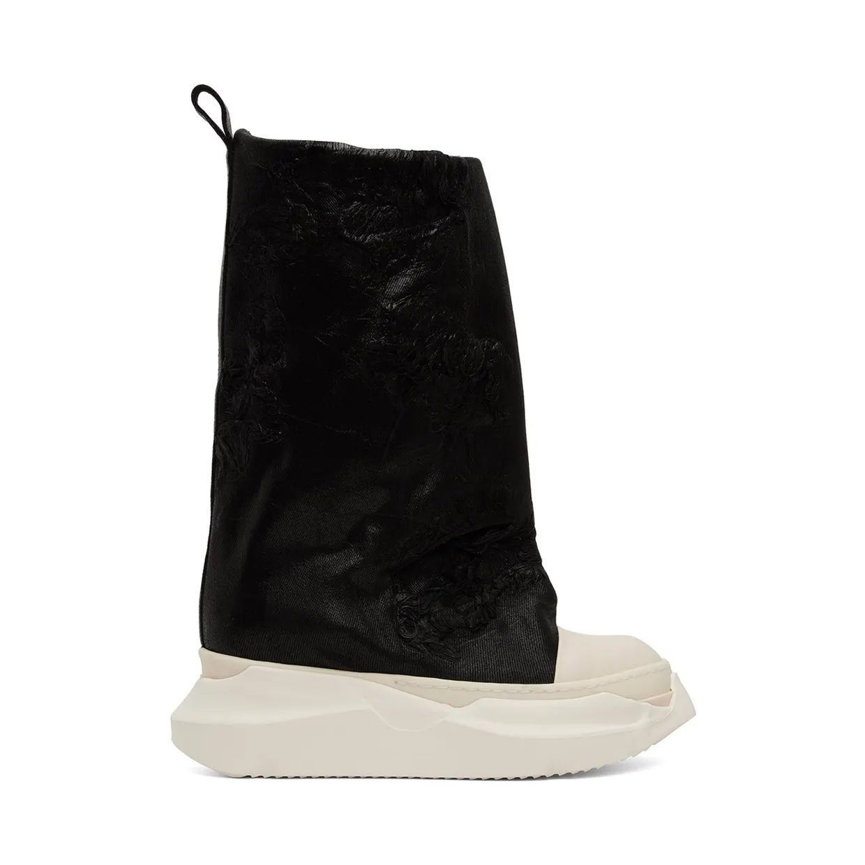 Rick owens Black Strobe Fogachine Boots 911 BLACK/MILK/MILK (DU02B4814 BFLS)