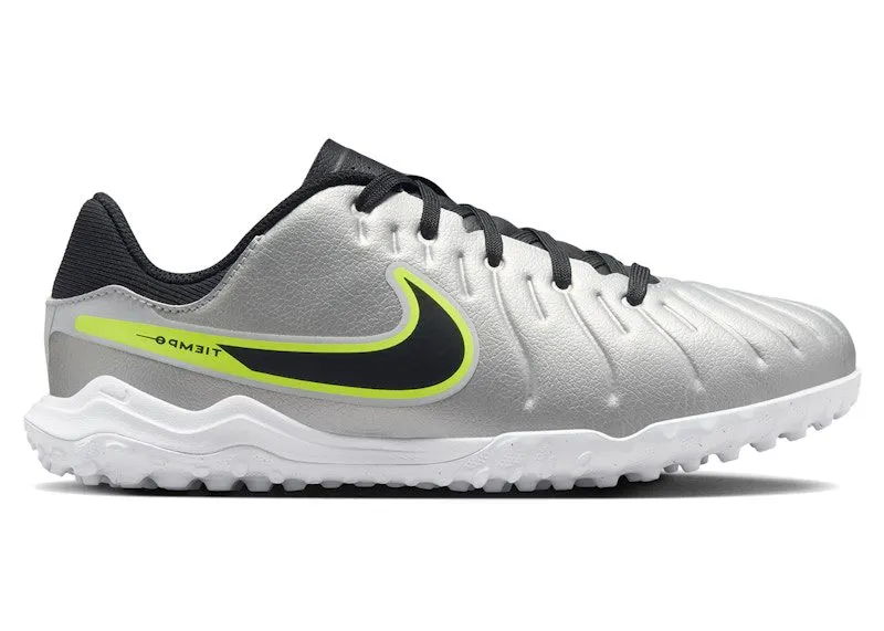 Nike Tiempo Legend 10 Academy TF Metallic Silver Volt Black (DV4351-001)