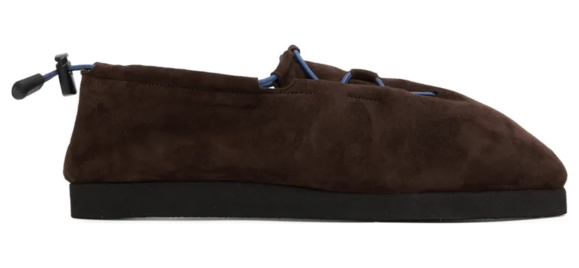 AURALEE Brown Foot The Coacher Edition Cord Sneakers (A22AS02FT-M)