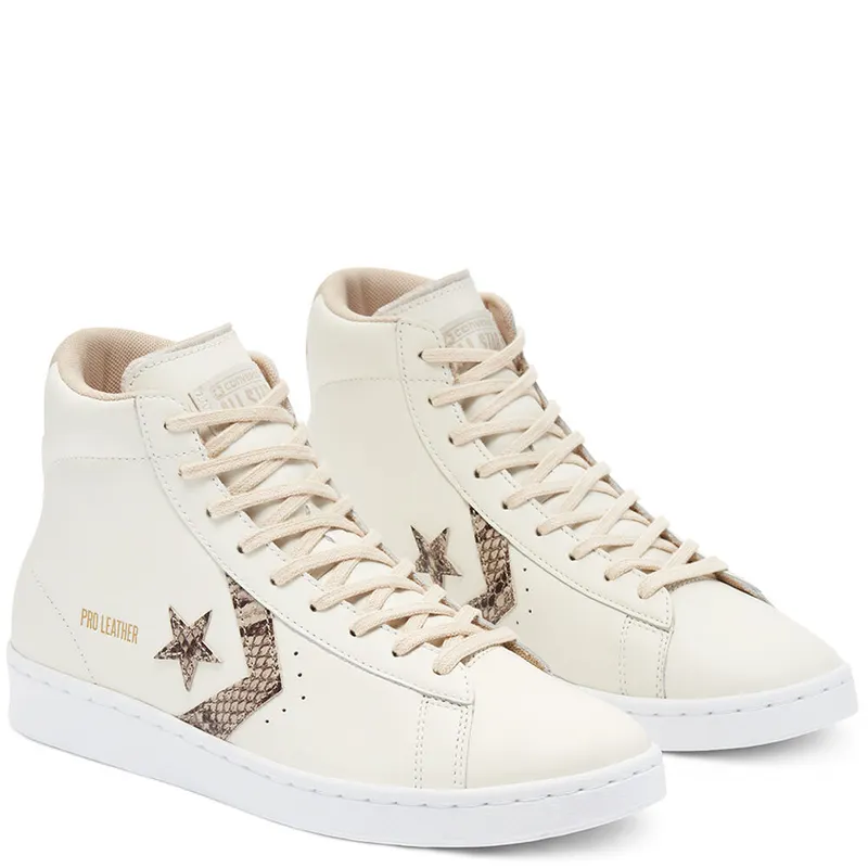 Converse Snake Print Pro Leather High Top Egret/nomad/egret (170497C)