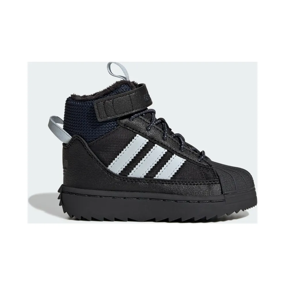 Adidas Superstar Winter Trek Kids Core Black / Halo Blue / Carbon (JQ0342)