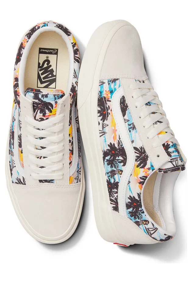 VANS Gepersonaliseerde Aloha Old Skool Wit (VN0A3VC0118)