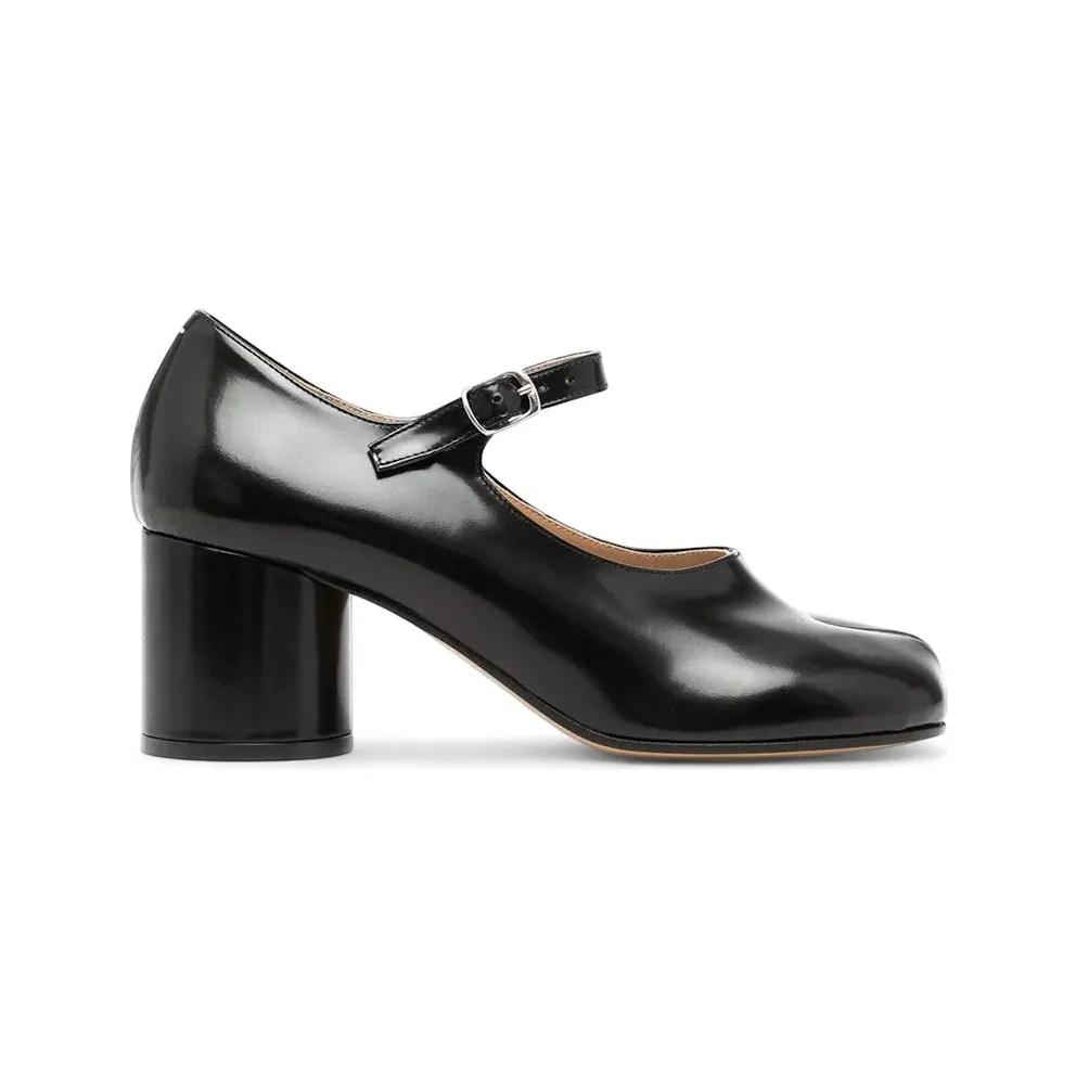Maison Margiela Tabi Mary-Jane Heels Black (S58WL0217 PS679 T8013)