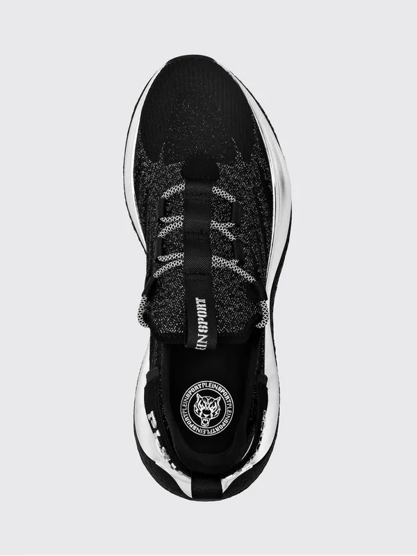 Plein Sport The Iron Tiger Gen. X.02 Knit Sneakers with a Chunky Sole Black (SACSUSC0429STE003N0291) (4)
