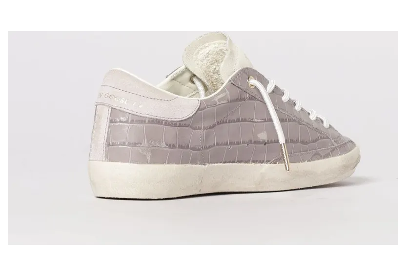 Golden goose Super-Star Crocodile Print Leather Sneakers Lilac (GWF01002F00811845405) (2)