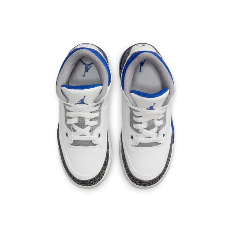 Air Jordan 3 Retro Racer Blue (PS) (2021) (429487-145)