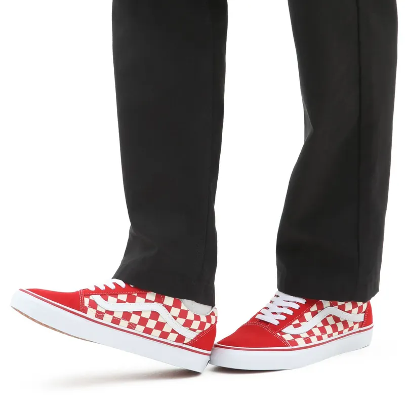 Vans Old Skool Checkerboard Racing Red Racing Red/White (VN0A38G1P0T)