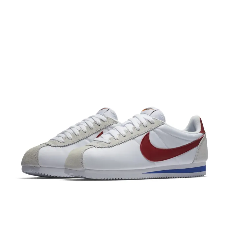 Nike Classic Cortez Premium Nylon Forrest Gump White/Varsity Red (876873-101)
