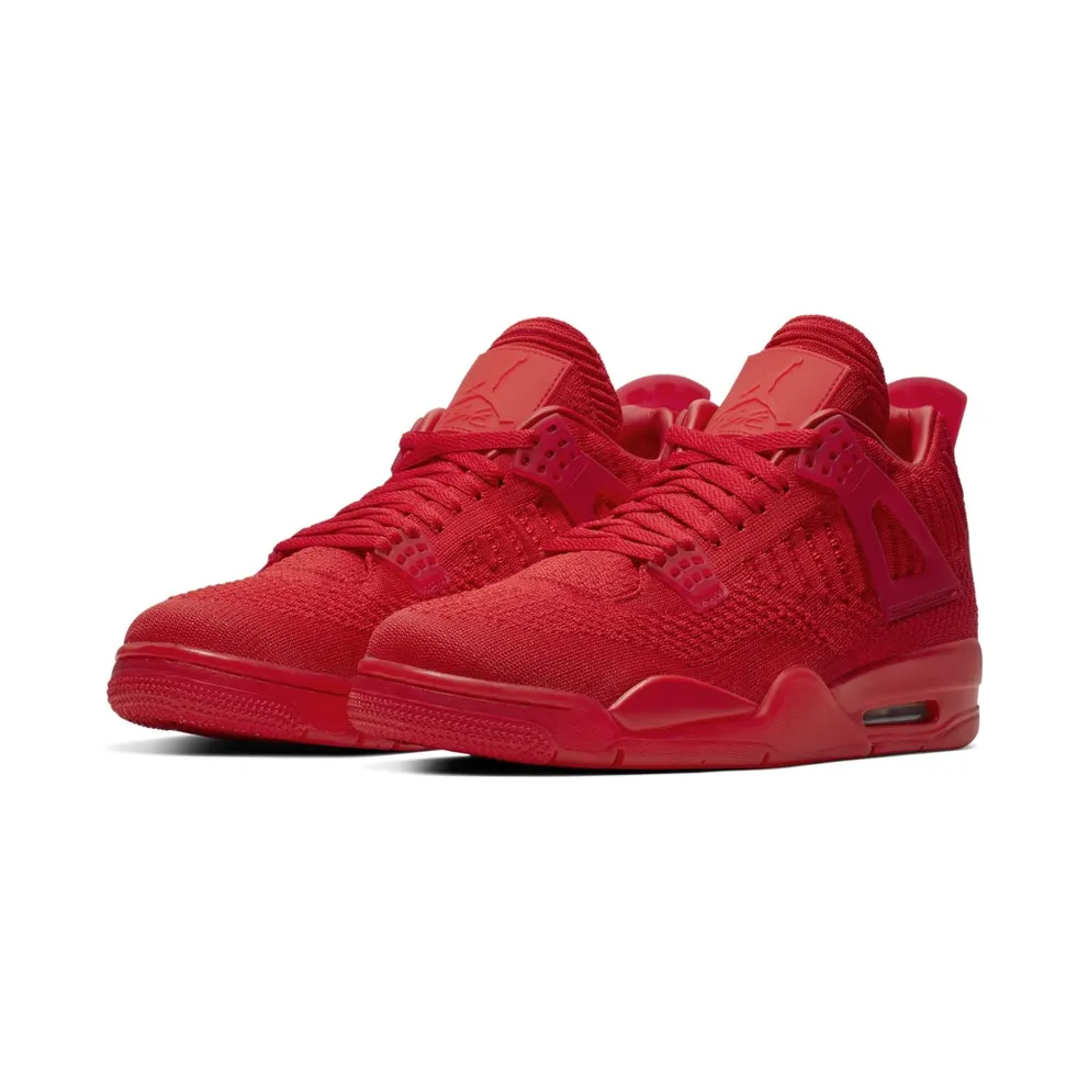 Jordan 4 Retro Flyknit Red University Red/Black-University Red (AQ3559-600)