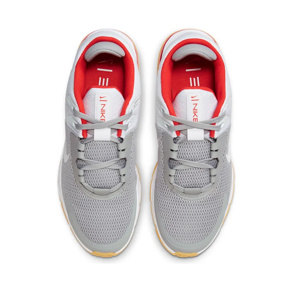 Nike Air Max Alpha 4 Training Shoe “Light Smoke Grey / White / Chile Red” (CW3396-006)