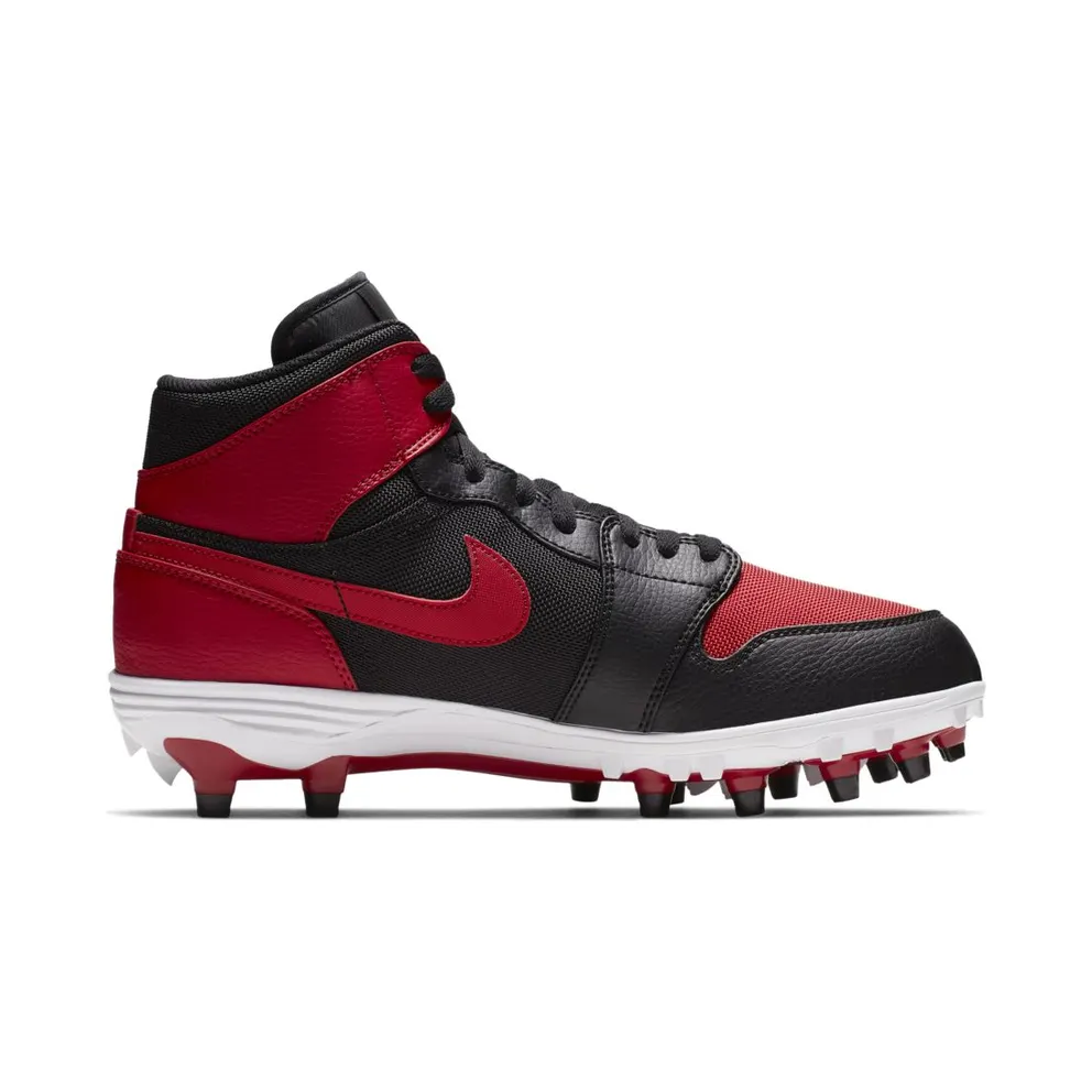 Jordan 1 TD Mid Bred Black/Varsity Red-White-Varsity Red (AR5604-061)