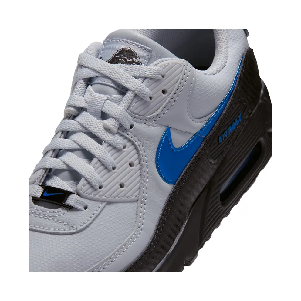 NFL x Nike Air Max 90 – Detroit Lions – “Field Silver / Blue Spark / Black” (IW1133-001)