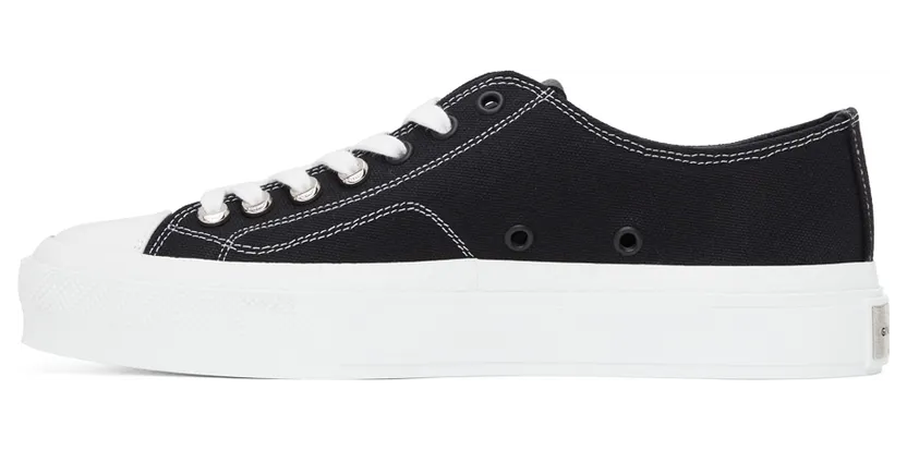Givenchy Black Canvas City Sneakers (BH0050H0VA) (3)