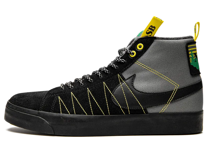 Nike Zoom Blazer Mid Acclimate Cool Grey Yellow Strike (DC8903-001)