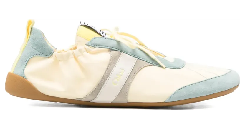 Chloé Kick low-top sneakers – Geel (CH26S15RVL70W)