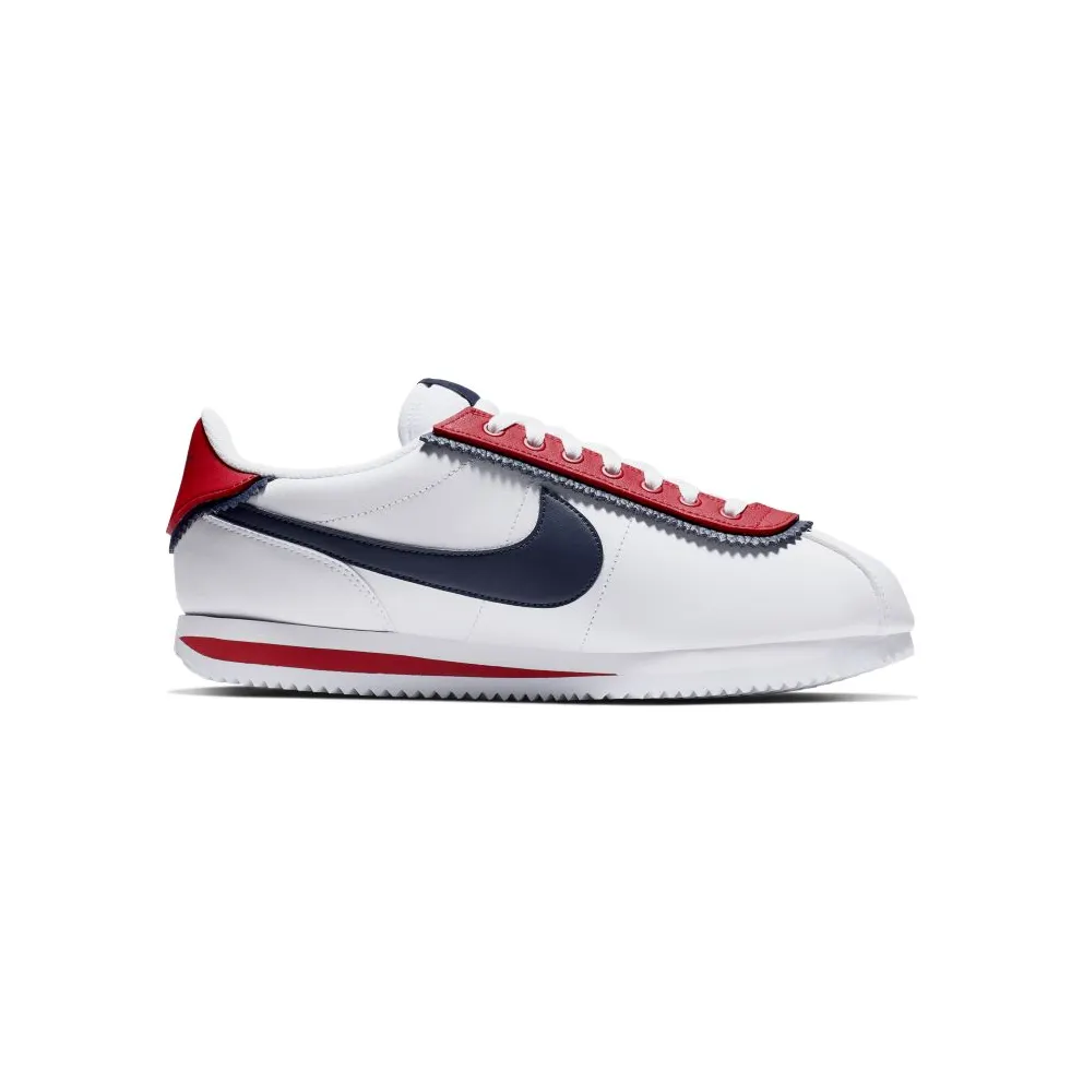 Nike Cortez Basic SE White White University Red White Obsidian (CD7253-100)
