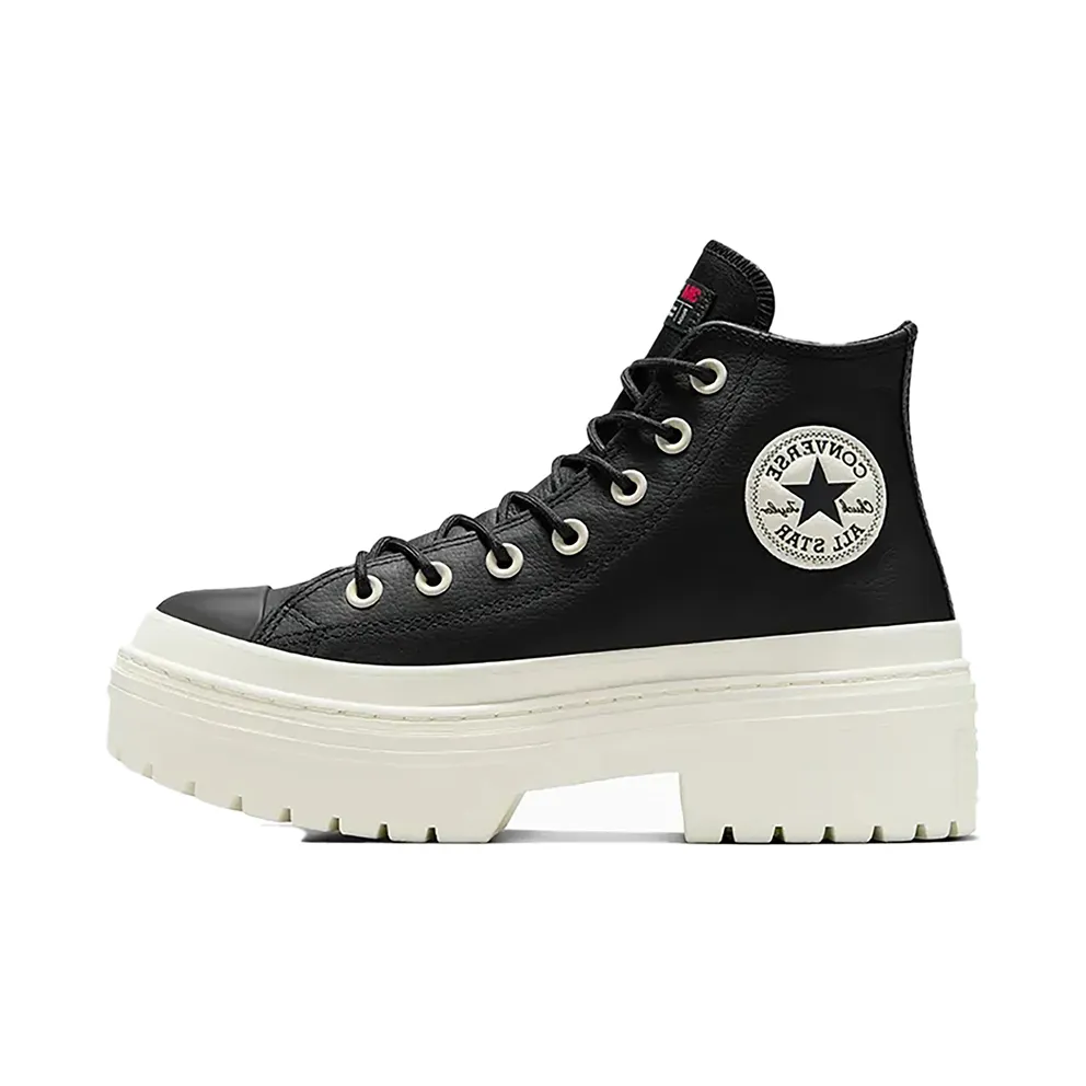 Converse CHUCK TAYLOR ALL STAR LUGGED HEEL PLATFORM LEATHER HI “Black” (A12328C)