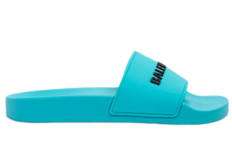 Balenciaga Pool Slides Blue (565547W1S804660)