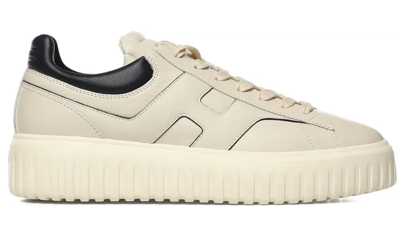 Hogan H-Stripes sneakers met plateauzool – Wit (HXM6450FE93UY8)