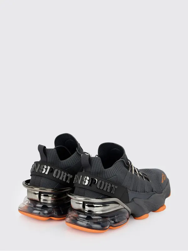 Plein Sport Mesh and Rubber Sneakers Grey (SAESUSC0518STE003N10) (2)