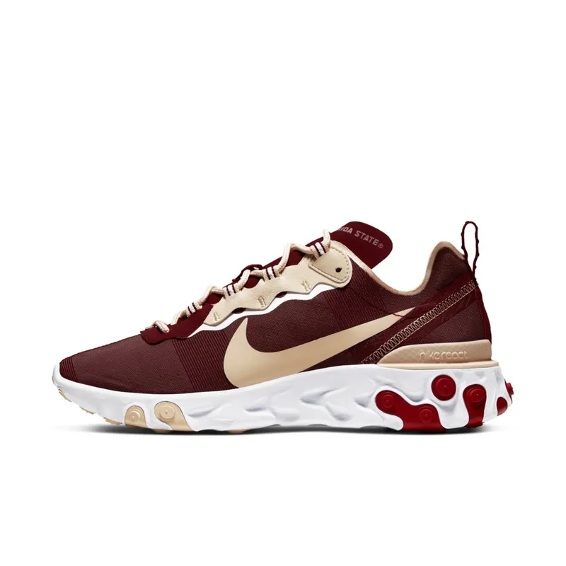 Nike React Element 55 FSU Team Maroon/White-Team Gold (CK4838-600)