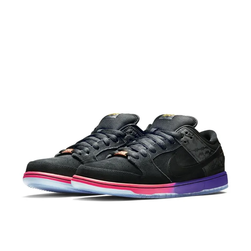 Nike Dunk SB Low BHM (2014) Black/Black-Purple Venom (504750-001)