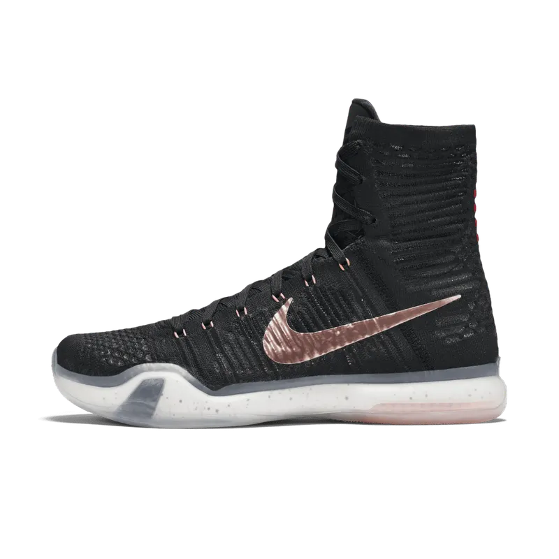 Nike Kobe 10 Elite Elite High Rose Gold Pack Black/White-Hot Lava-Metallic Red Bronze (718763-091)
