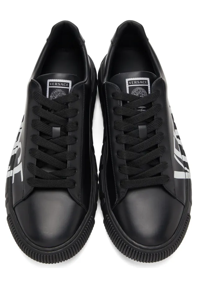 Versace White Logo Greca Low-Top Sneakers (*DSU8404 DV51G) (5)