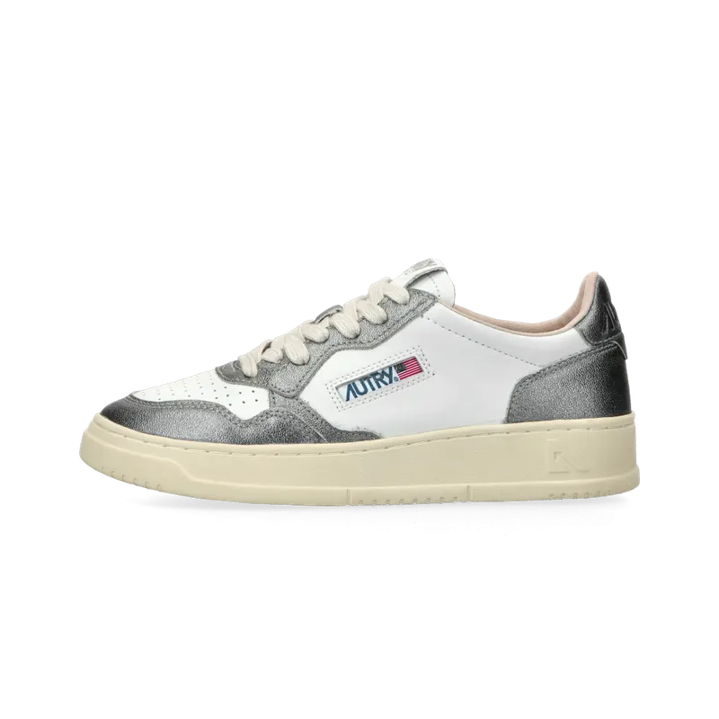 Autry Medalist Low W (leat / leat white / steel) – AULWWB44