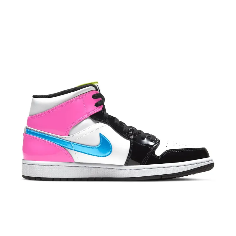 Jordan 1 Mid White Black Cyber Pink White/Black-Cyber-Pink (CZ9834-100)