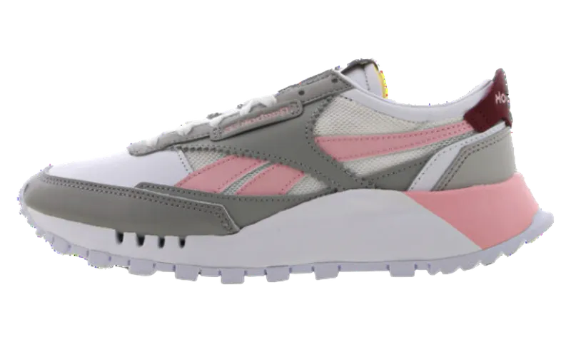 Reebok Classic Leather Legacy GS “Stone Grey / White / Urban Maroon” (FY7646)