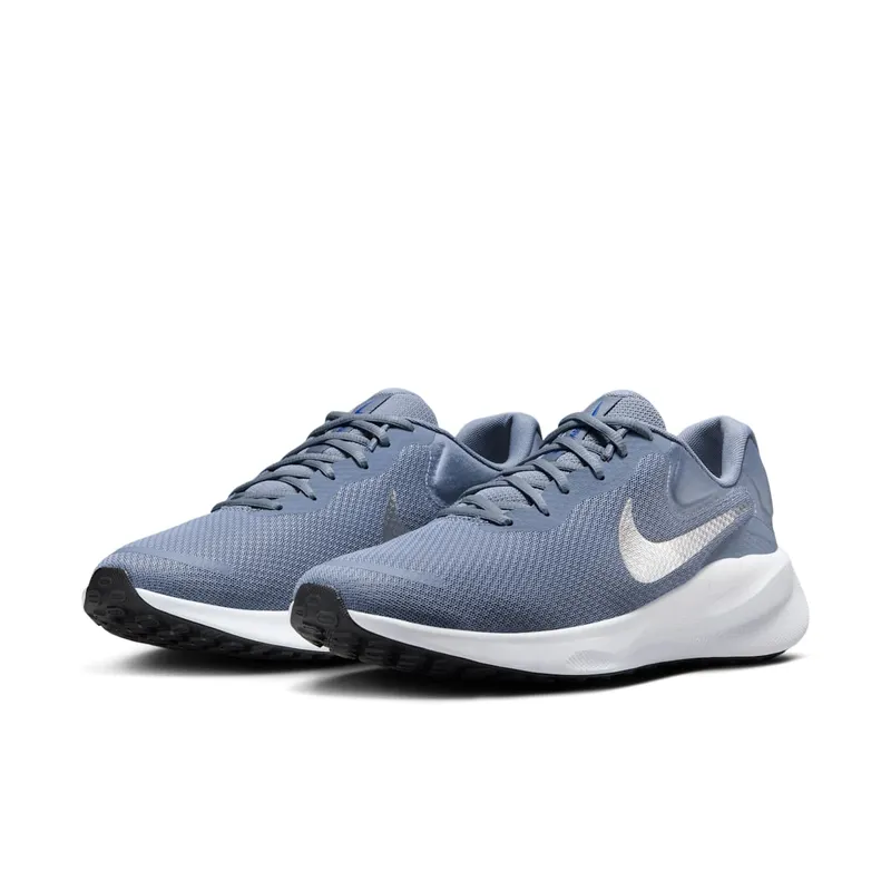 Nike Revolution 7 Ashen Slate White Hyper Royal Metallic Silver (FB2207-403)