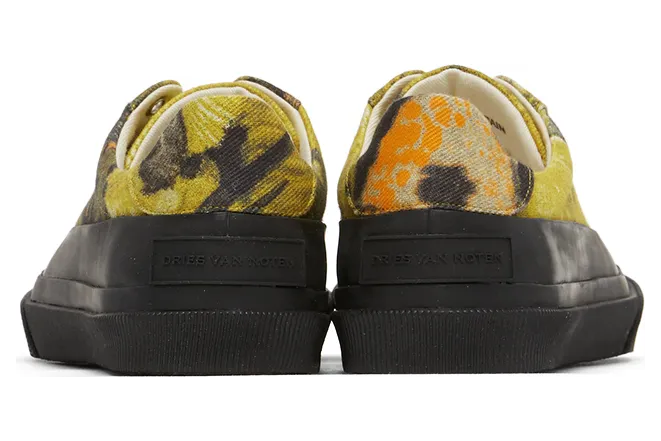 Dries Van Noten Multicolor Floral Canvas Low-Top Sneakers (Ms27/131 QU724) (4)