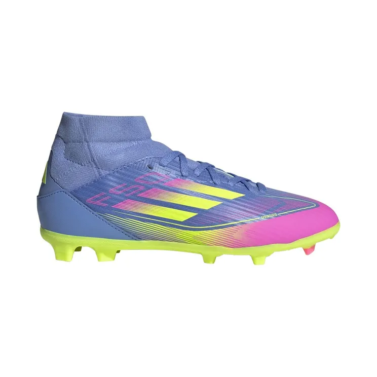 adidas F50 League Mid FG/MG Blue Fusion Lucid Lemon Lucid Pink (JP7264)
