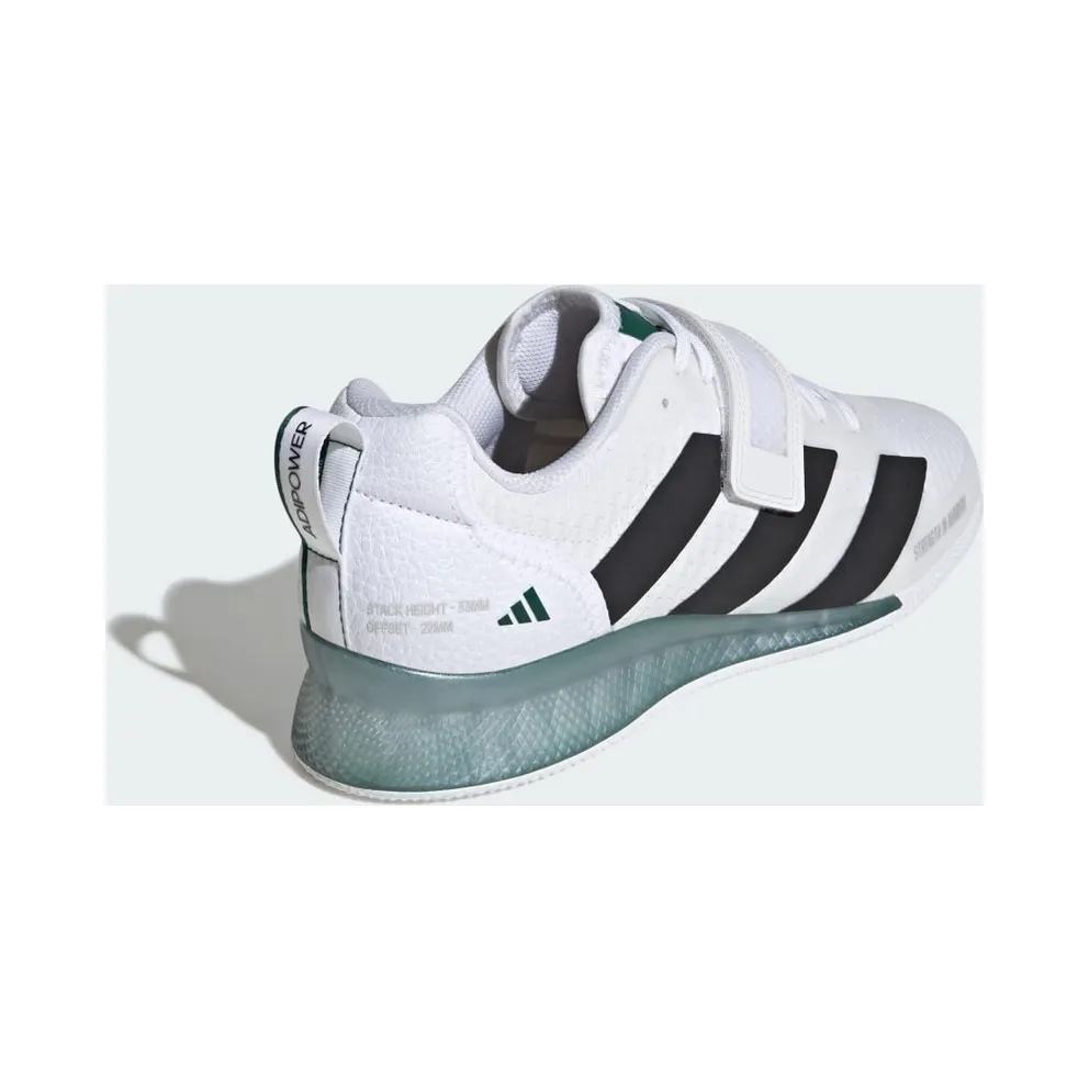 Adidas Adipower Weightlifting 3 Cloud White / Core Black / Collegiate Green (IH8233)