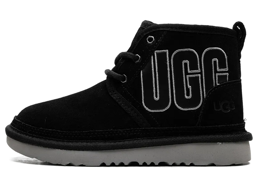 Ugg Neumel Graphic Outline PS “BLACK/GREY” (1130787K-BLK)