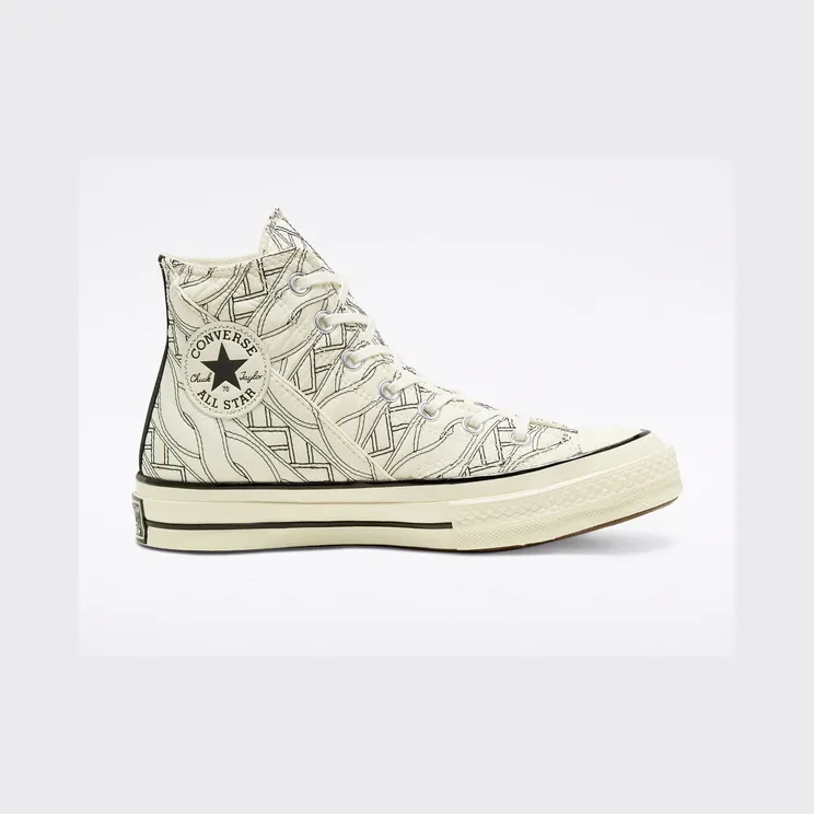 Converse Chuck 70 High ‘Runway Cable – Egret Black’ Egret/Black/Egret (568674C)