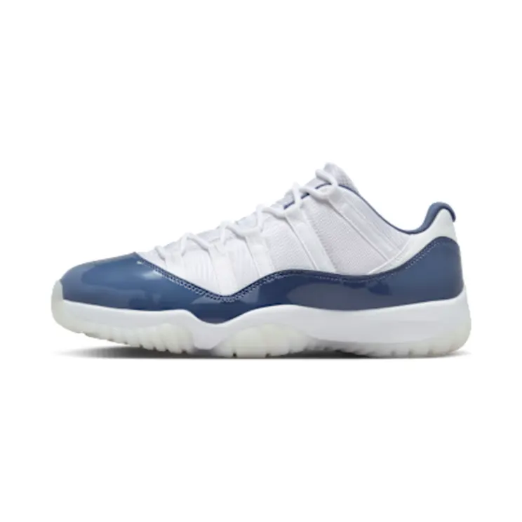Jordan 11 Retro Low “White / Diffused Blue / Football Grey / Midnight Navy” (FV5104-104)
