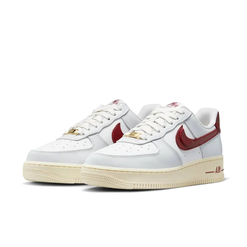 Nike Air Force 1 Low ’07 SE Just Do It Photon Dust Team Red (DV7584-001)