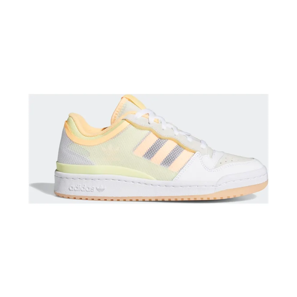 adidas Forum Low Transparent Panel Cloud White / Yellow Tint / Acid Orange (FY8013)